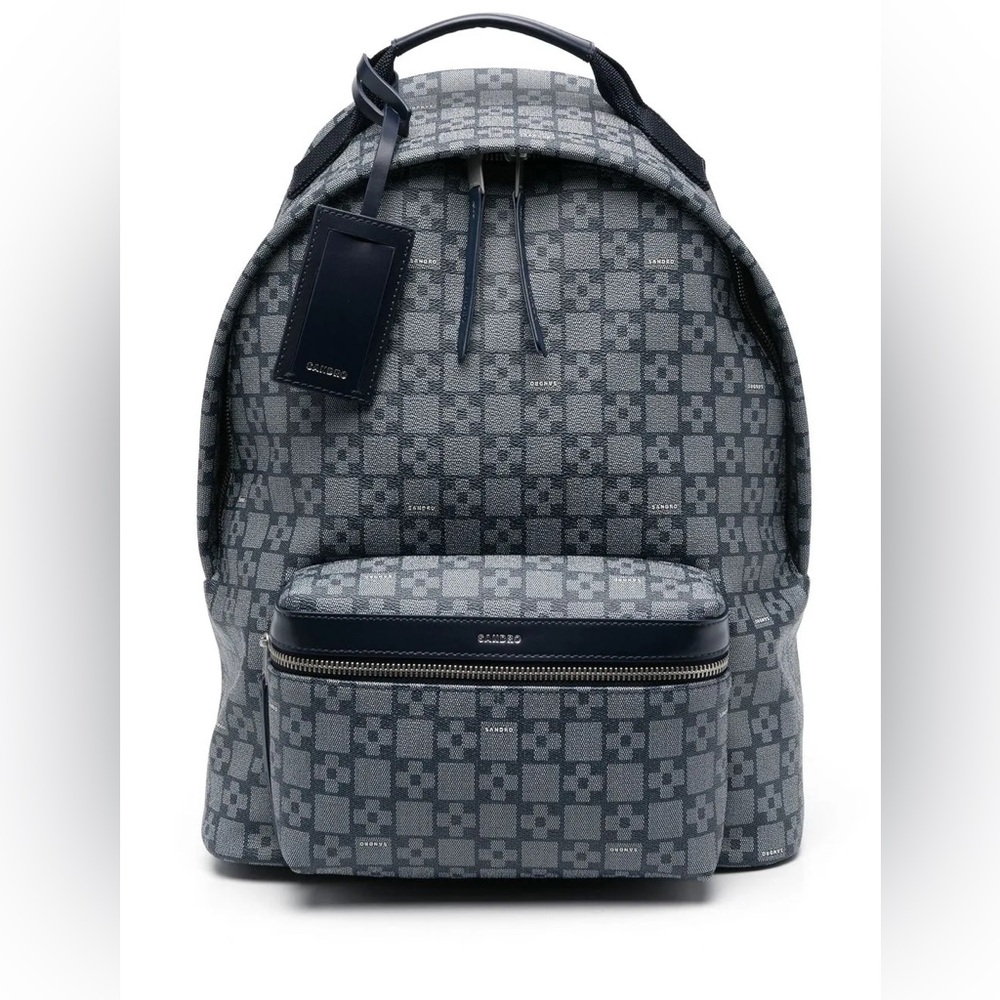Sandro blue Geometric Backpack